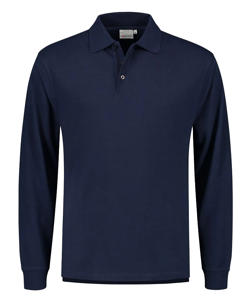 Poloshirt met lange mouwen Santino Matt - Afbeelding 3